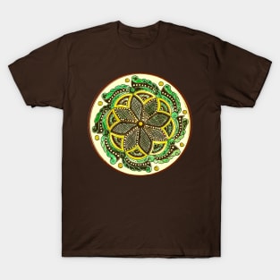 Traditional ukrainian folk geometric round decor T-Shirt